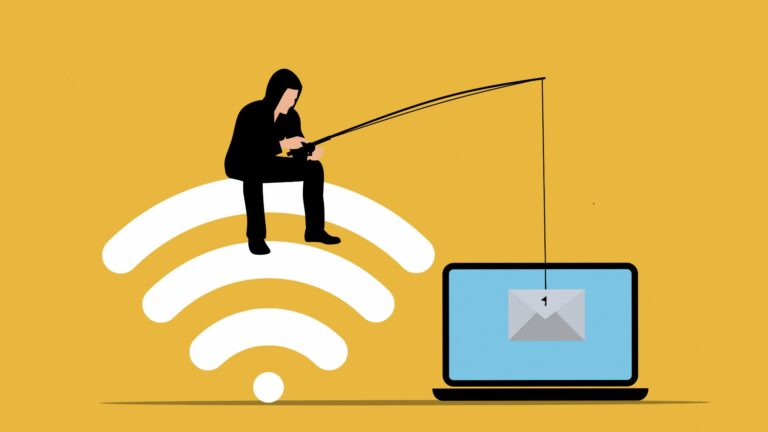 Common online scams and how to spot them using a visual example of phishing over Wi-Fi