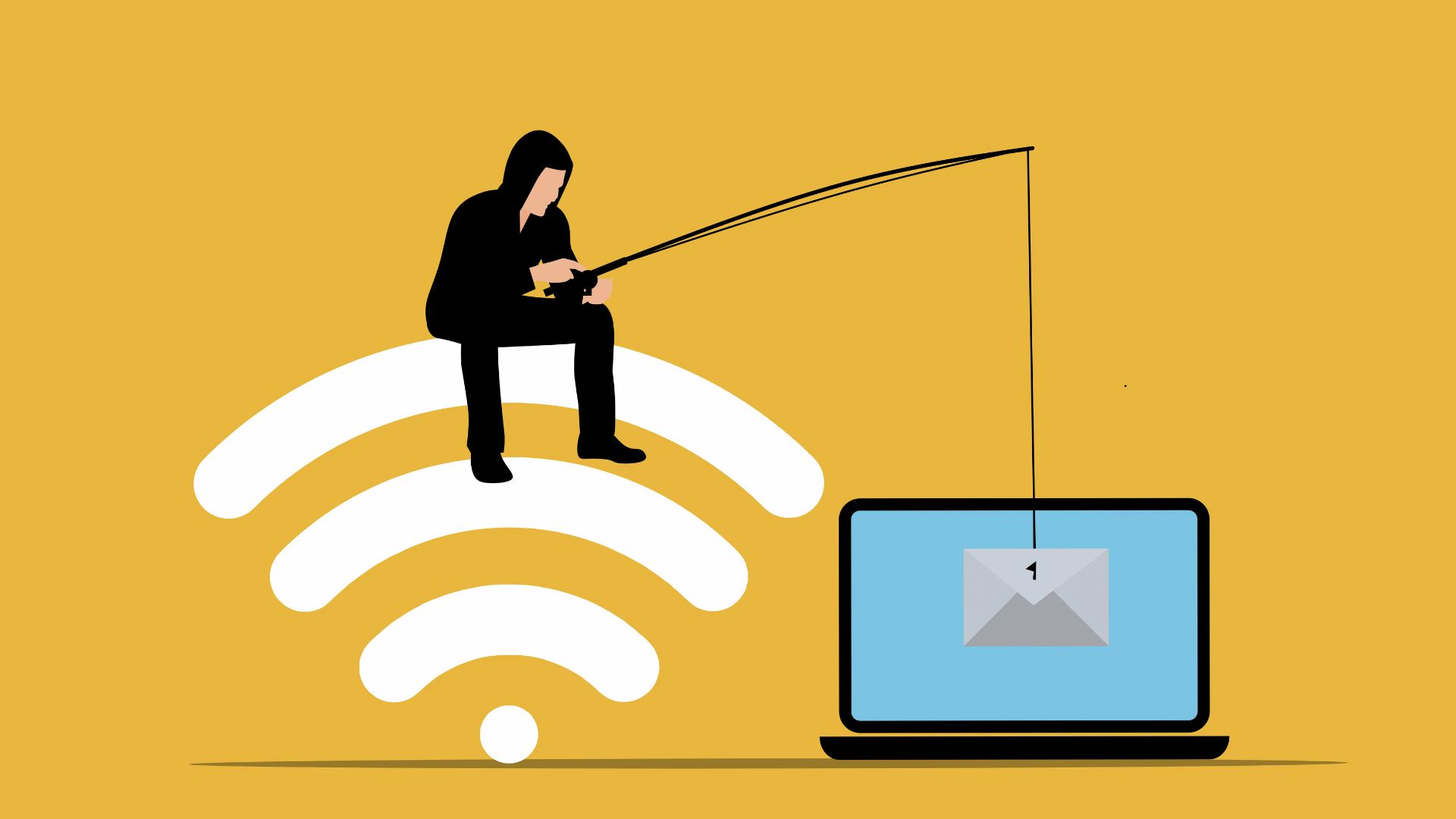 Common online scams and how to spot them using a visual example of phishing over Wi-Fi
