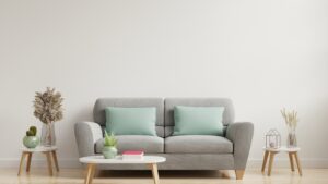 Budget-friendly ergonomic furniture ideas shown through a simple, supportive living room seating setup