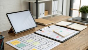 White-Hat vs Grey-Hat Guest Posting Explained with a clean content planning workspace