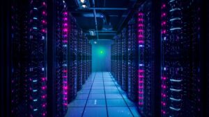 Visualization of cloud servers representing what happens to your data after you delete an app