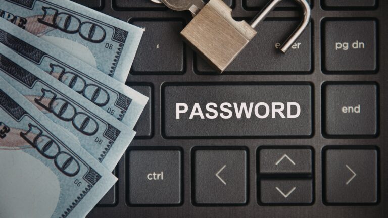 Encrypted login protection illustrating how password managers store and encrypt user data