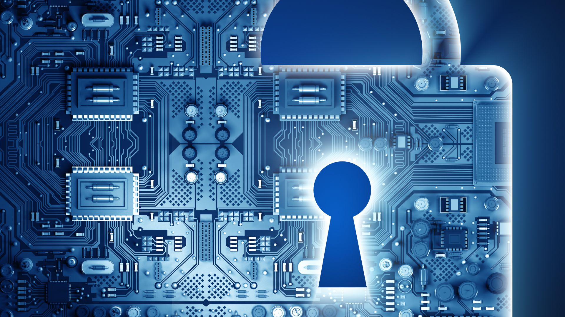 Zero Trust Security Explained for Growing Startups concept with digital lock on circuit board